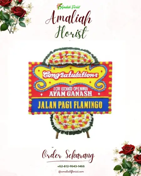 Sewa Papan Bunga Bangun Mulia